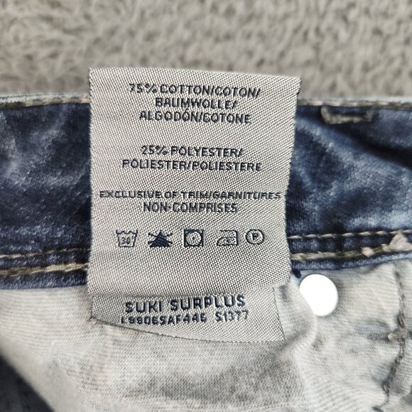 Silver Jeans Suki Bootcut Low Rise Stretch Blue Jeans Women's 28x30 Flap Pockets - Picture 5 of 12